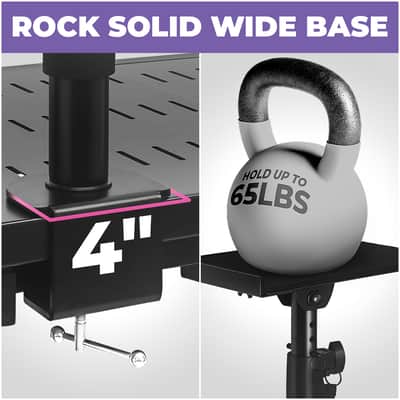 Liquid Stands Clamp-on Adjustable Studio Speaker Monitor Stands with Tilt image 4