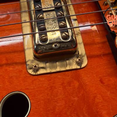 1990 Gretsch 6120W Nashville Western Orange MIJ Filter'Tron Bigsby OHSC image 16