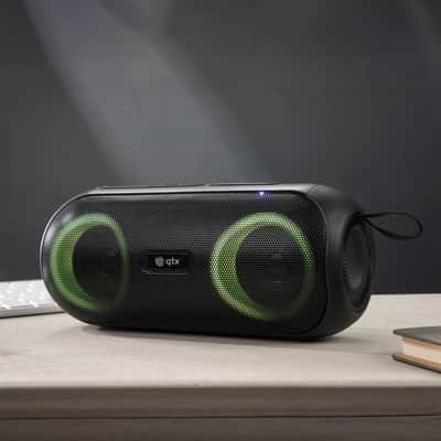 QTX PartyPod Portable Bluetooth Party Speaker with lights image 2