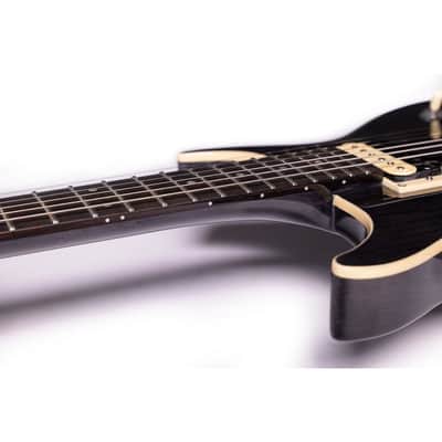 Washburn H10TB Hawk 6-String Electric Guitar Trans Black image 6