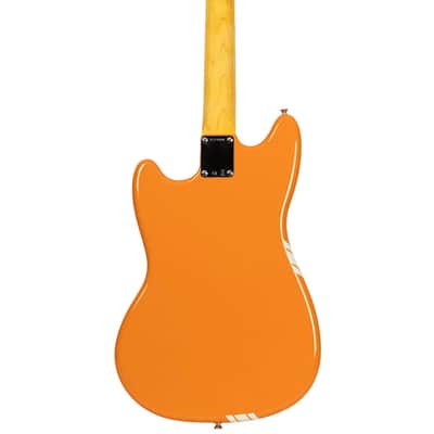 New Fender Custom Shop '60s Mustang NOS Capri Orange with Competition Stripe image 8