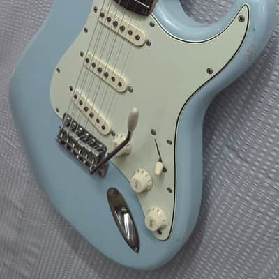 Custom Fender Stratocaster "Nowherecaster" MJT Sonic Blue Relic image 4