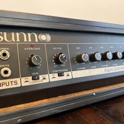 Sunn Coliseum-300 300-Watt Bass Amplifier Head 1980s - Black image 2