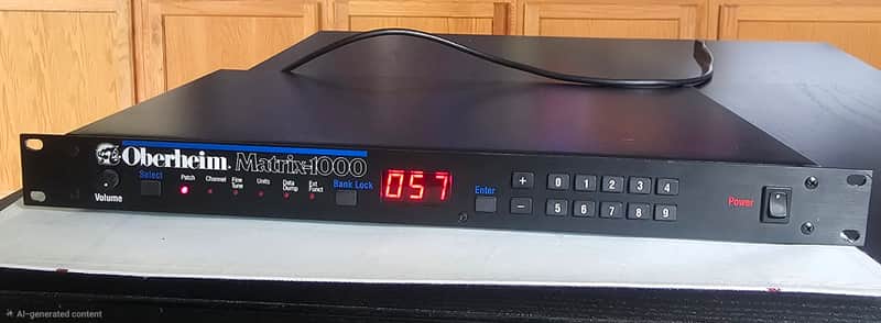 Oberheim Matrix 1000 Rackmount 6-Voice Synthesizer 1987 - Black image 1