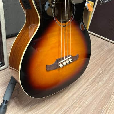 Fender FA-450CE 4-String Maple / Mahogany Acoustic Bass with Laurel Fretboard 3-Tone Sunburst image 5