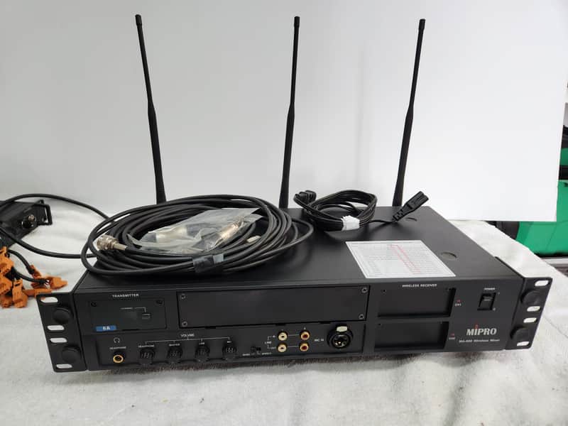 MIPRO Wireless System model MA-909 Mixer with C-6 Transmitter with Accessories image 1