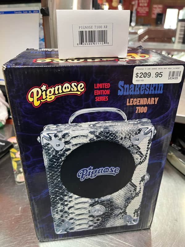 Pignose 7-100 Legendary Portable Amp 2010s - SNAKE SKIN - With Power Supply image 1