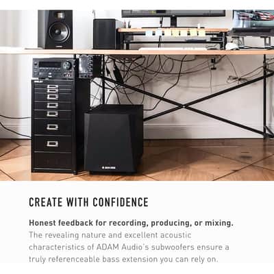 ADAM Audio T10S Studio Subwoofer for Studio Quality Sound (Single), Black image 8