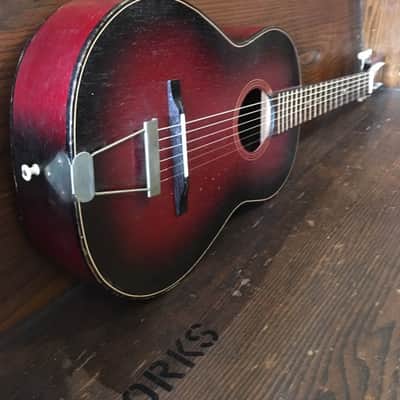 Telestar "Quality Guitar" acoustic 22" scale 1960's Sunburst image 2