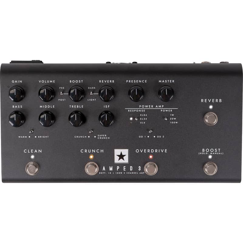 Blackstar AMPED 3 3-Channel 100-Watt Pedalboard Guitar Amp Head - Black image 1