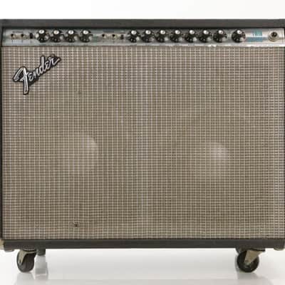 1975 Fender Twin Reverb Silverface Tube Guitar Amplifier Orange JBL D120F #34502 image 2