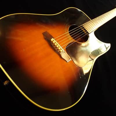Super RARE Vintage Guild D-40CE Sunburst Acoustic Electric Cutaway 1980-81! image 2