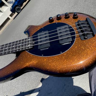 2022 Music Man Bongo 4 String HH Bass - Harvest Orange Gold Stingray image 1