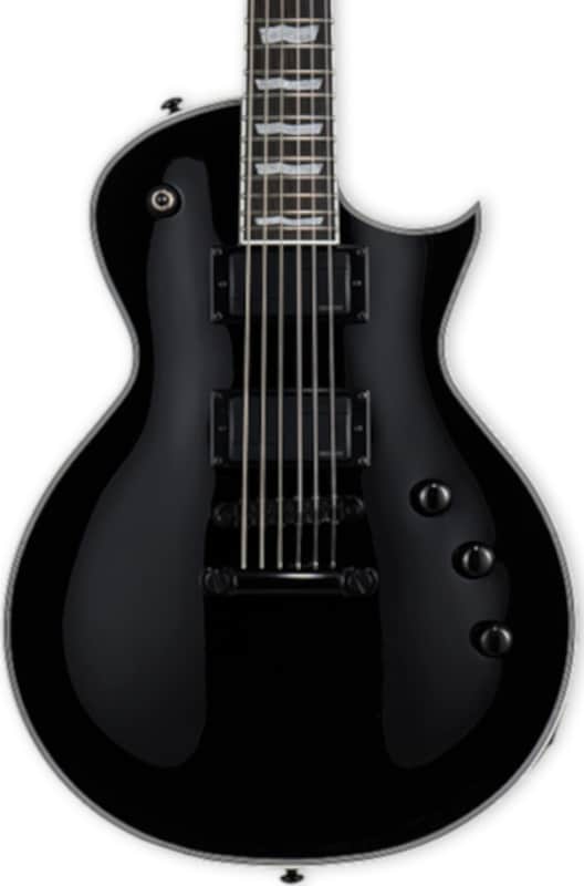 ESP LTD EC-1000S Electric Guitar, Ebony Fingerboard, Black image 1