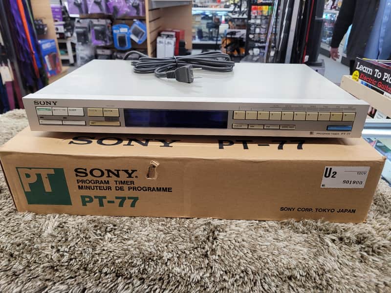 その他 SONY PROGRAM TIMER PT-77 Sony PT-77 Program Timer Silver | Reverb
