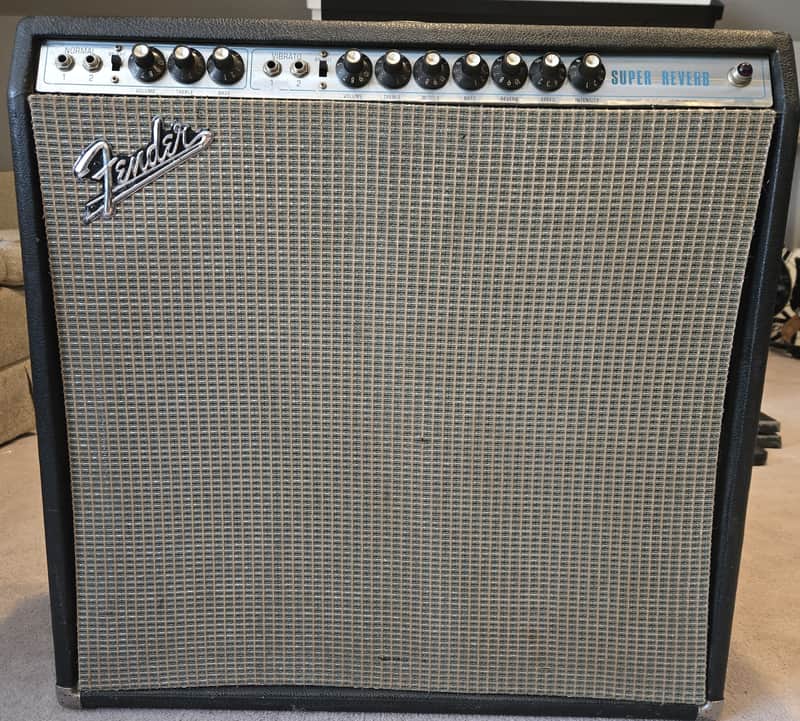 Fender Super Reverb 2-Channel 40-Watt 4x10" Guitar Combo 1970 - 1977 - Silverface image 1