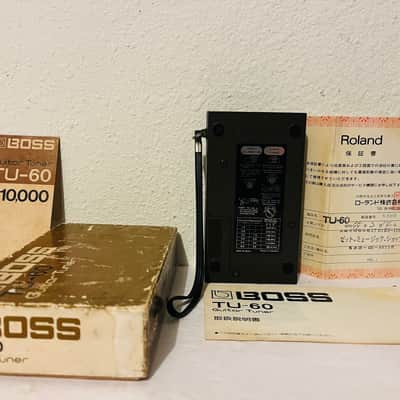 RARE Vintage BOSS TU-60 Guitar Tuner 1979 - 1983 Japanese HQ Portable Tuning image 6
