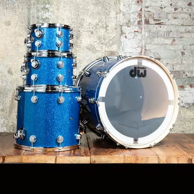 DW Collector's Series SSC Maple 4-Piece Drum Set - Blue Glass - Free Shipping image 7