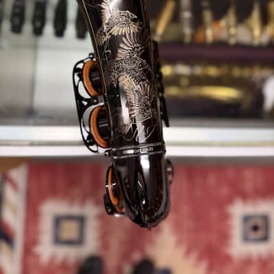 Cannonball Raven A5 Black Big Bell Stone Series Alto Saxophone CUSTOM ENGRAVED! image 8