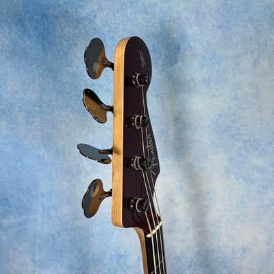 2010 Fender Japan AJB Aerodyne Jazz Bass Old Candy Apple Red, MIJ image 7