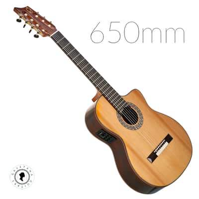 7-String Classical Nylon Guitar – Gayetana A77 | Full Scale 55mm Nut | Jazz / Latin / Extended Range - Cedar image 3