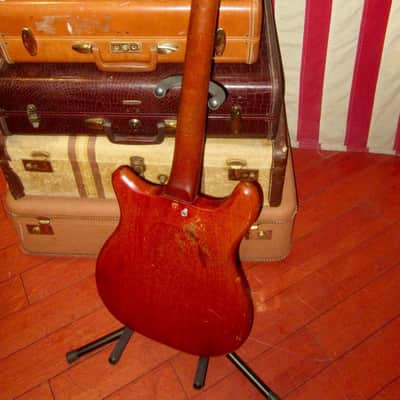1965 Epiphone Newport Bass Red image 4