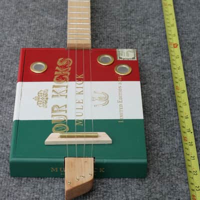 Four Kicks Mule Kick Acoustic Cigar Box Ukulele by D-Art Homemade Guitar Co. image 11