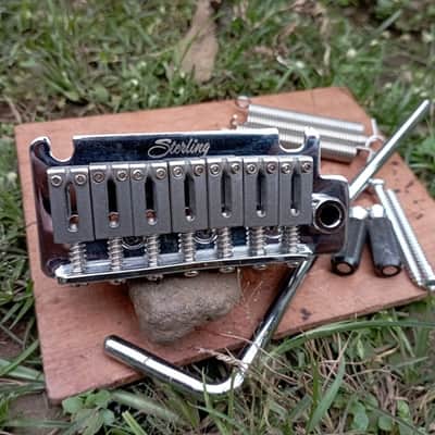 Sterling By Music Man Designed 7 String Tremolo Bridge - Chrome | Music Man JP stock bridge | Expedited Delivery Included | image 3