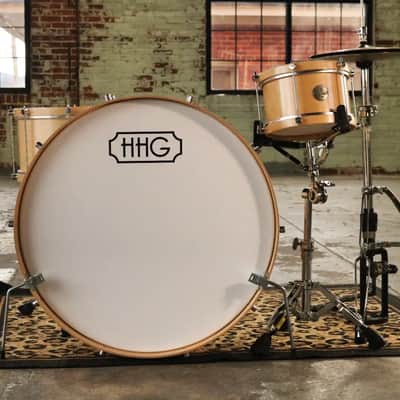 HHG Drums Maple Single Tension Drum Set  Natural Satin Lacquer image 4