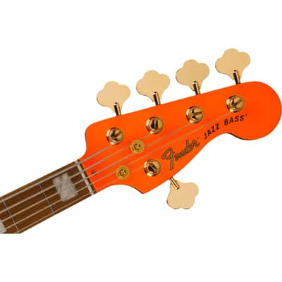 Fender MonoNeon Jazz Bass V MN Neon Yellow image 5