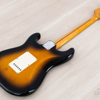 1991 Fender '54 Stratocaster ST54-900 Sunburst Lacquer w/ American Vintage Pickups & Case, Japan MIJ Fujigen image 14