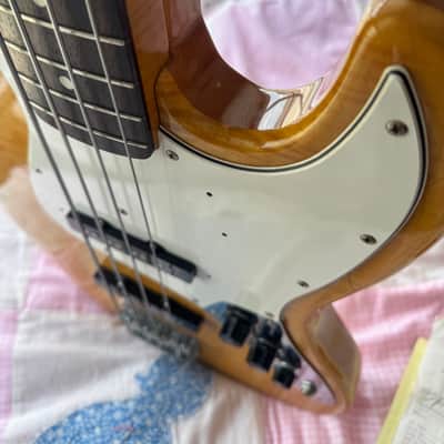 Fender MIJ JB-62 Foto Flame Jazz Bass + Documention 1994 - 1996 - Natural image 13