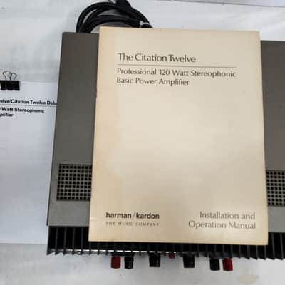 Harman Kardon Vintage Citation Twelve, Solid State Stereo Power amp 2 x 60 watts 8 Ω , 1976 image 2