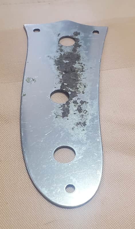 Fender Mustang Guitar Control Plate  - Chrome image 1