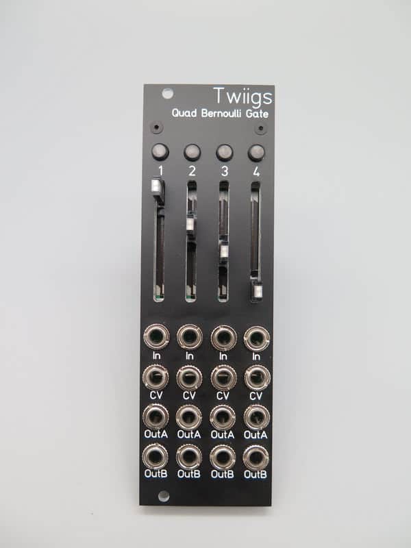 MICHIGAN SYNTH WORKS TWIIGS QUAD BERNOULLI GATE BRANCHES BLACK : BRAND NEW :  [DETROIT MODULAR] image 1