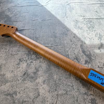 BMC Guitar 5AAAAA FLAME MAPLE Neck Strat® Stratocaster® 22 Fret Roasted With Maple Fingerboard Nitro Lacquer 9.5 Radius STFMM5A #1 image 2