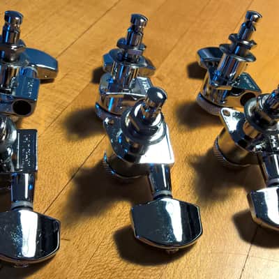 Jin-Ho Sperzel-Clone Locking Tuning Machines -- 3 x 3; Chrome; Mint Condition image 6