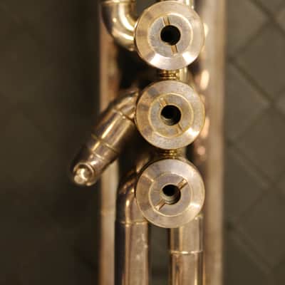 C.G. Conn 8-B Silver Plate Artist Trumpet 1970 W/ Bach C1 Mouthpiece + Mutes image 17