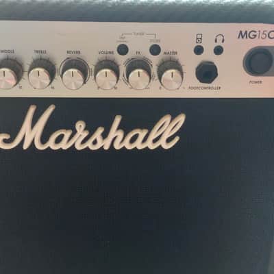 Marshall MG Carbon Fiber MG15CFX 2-Channel 15-Watt 1x8" Solid State Guitar Combo 2011 - 2018 - Black Carbon Fiber image 2