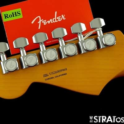 Fender American Ultra II Stratocaster Strat NECK + LOCKING TUNERS, Ebony image 6