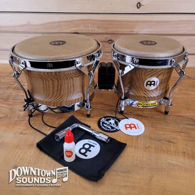 Meinl Woodcraft Bongos - Zebra Finished Ash image 1