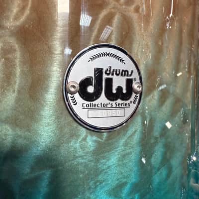 ~WOW!~ DW Collector's Series 333 Pure Maple 5-Piece 10/12/14/16/22 Drum Kit Set in Malibu Fade over Exotic Super Quilted Maple w/ Chrome Hardware image 17