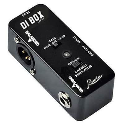 Rowin LEF-331 Guitar Bass Passive DI Box With Cabinet Simulator 1/4 and XLR image 2
