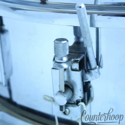 *Kent 14x5.5" Snare Drum Chrome Steel Shell Vintage 60s 6-Lug Kenmore,NY USA EXC image 6