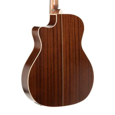 Cort GA4BTSG Essence Series ES-GA4 Auditorium Acoustic Electric Guitar. Black Top Semi Gloss DIRECT SHIP image 2