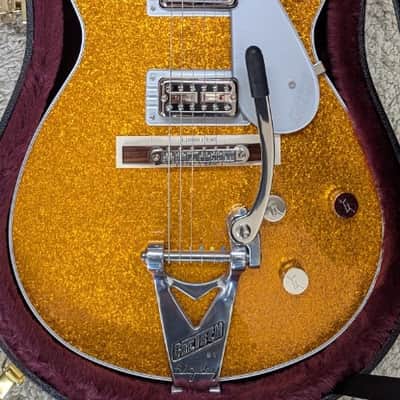 Gretsch G6129T-89 Vintage Select '89 Sparkle Jet w/Bigsby, Gold Sparkle - Japan image 3