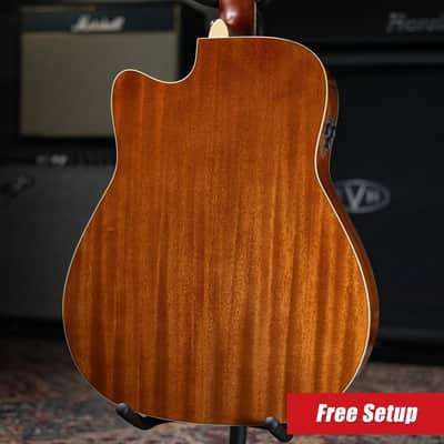 Yamaha FGC-TA Transacoustic Cutaway Acoustic/Electric Guitar - Brown Sunburst image 2