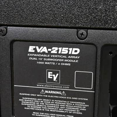Electro-Voice (EV) EVA-2151D Dual 15" Passive Line Array Subwoofer CG01YAZ *ASK FOR SHIPPING* image 8