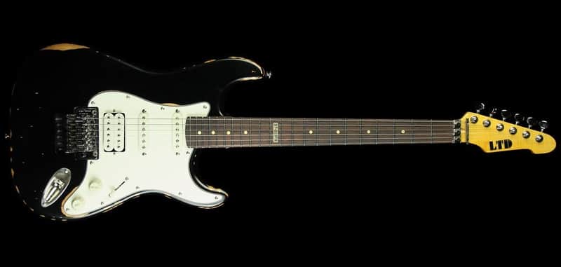 ESP LTD ST-203FR Vintage Black image 1