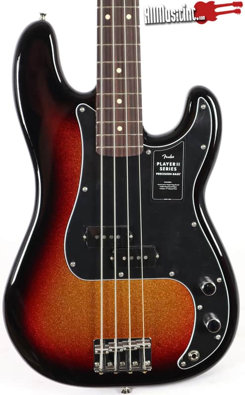 Fender Ltd Ed Player II Precision Bass Sparkle 3-Tone Sunburst Electric Bass Guitar image 1